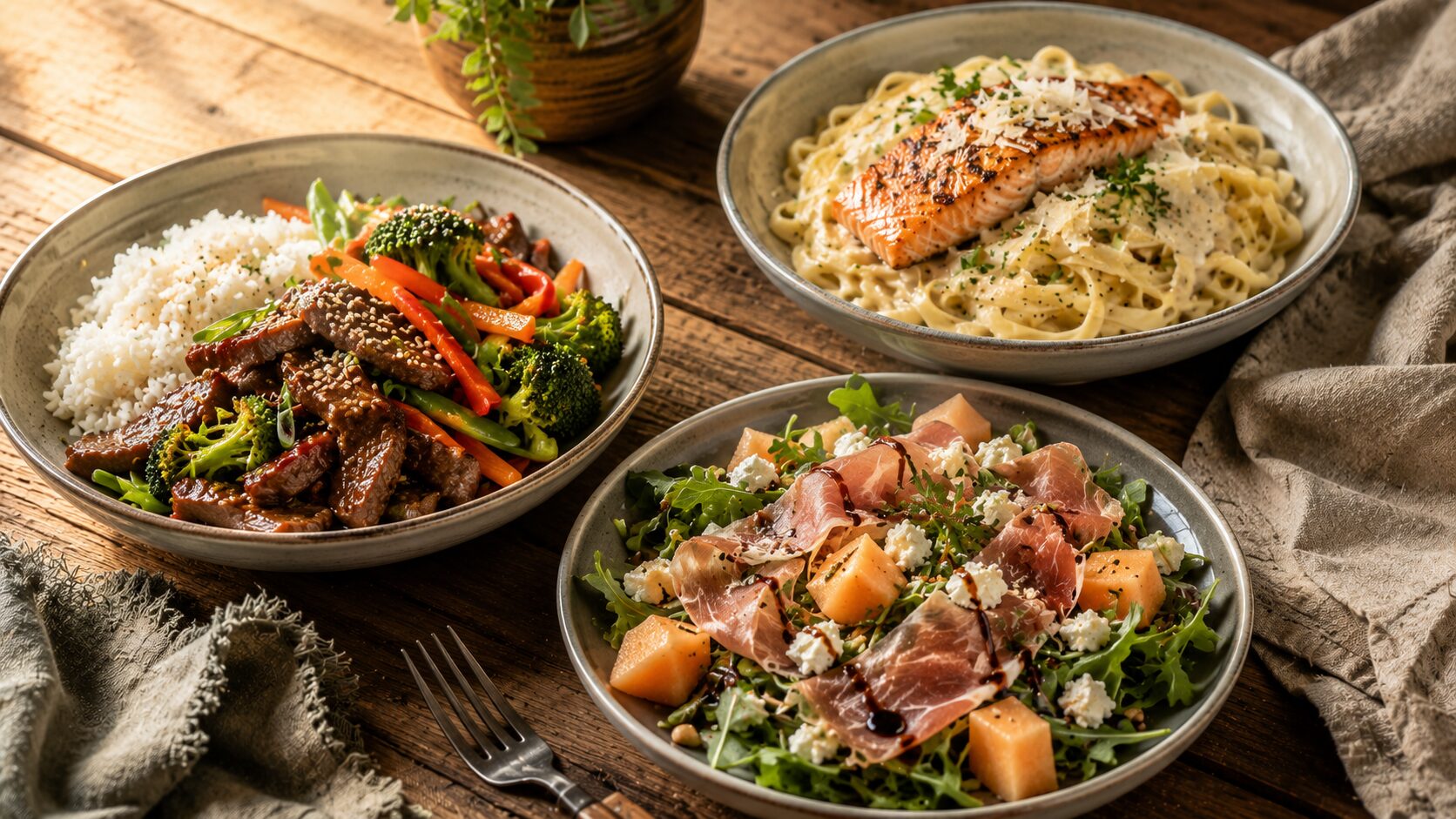 Obedove menu jul